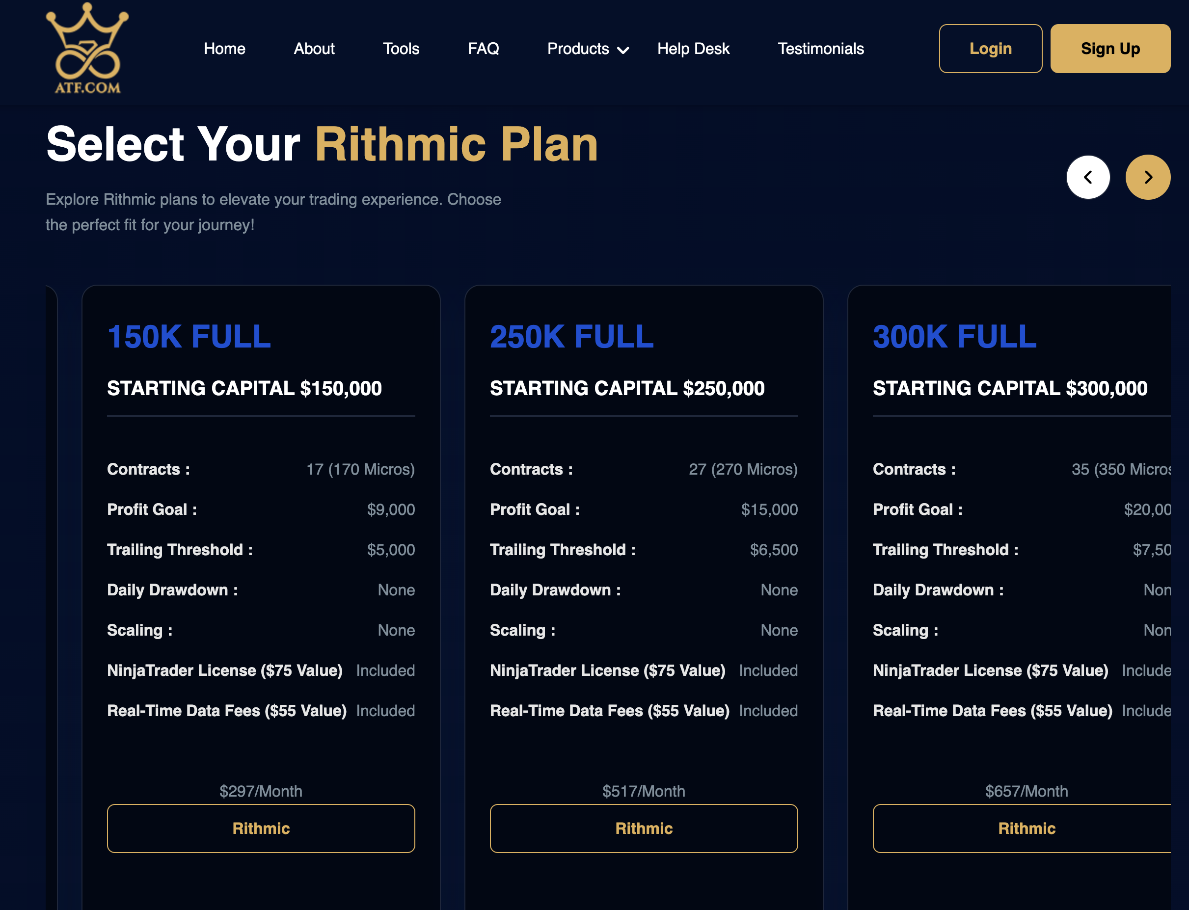 apex trader funding planos